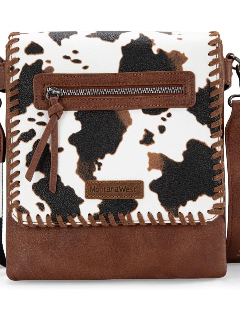Crossbody Bags for Women with Dual Compartments Western Cross Body Purse with Le - Picture 1 of 6